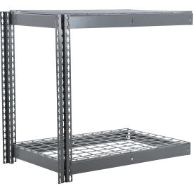 2 Shelf, Heavy Duty Boltless Shelving Add On, 48"W x 12"D x 36"H, Wire Deck