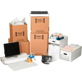 Office Moving Kit, Kraft/White