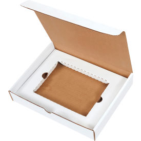 Corrugated DVD Literature Mailer Kit, 11-1/8"L x 8-3/4"W x 2"H, White, 50/Pack
