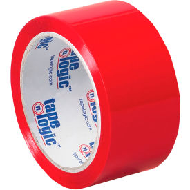 Colored Carton Sealing Tape, 2" x 55 Yds., 2.2 Mil, Red