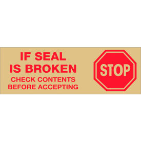 Carton Sealing Tape, 2" x 55 Yds., Red/Tan