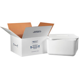Foam Insulated Shipping Kit, 17"L x 17"W x 9"H, White
