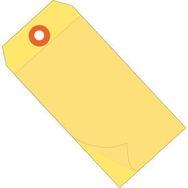 Self-Laminating Tag, #8, 6-1/4"L x 3-1/8"W, Yellow, 100/Pack