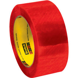 Carton Sealing Tape, Check Seal Before Accepting, 2" x 110 Yds., Clear/Red