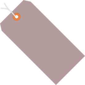 Shipping Tag, Pre-Strung, #8, 6-1/4"L x 3-1/8"W, Gray, 1000/Pack