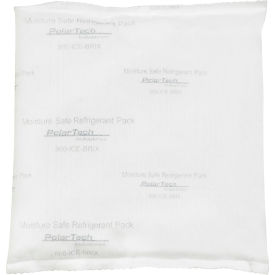Moisture Safe Cold Packs, 12 oz., 6"L x 6"W x 1"H, White, 48/Pack
