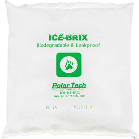 Biodegradable Cold Packs, 16 oz., 6-1/4"L x 6"W x 1"H, White, 36/Pack