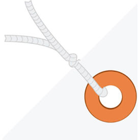 Shipping Tag, Pre-Strung, #8, 6-1/4"L x 3-1/8"W, White, 1000/Pack