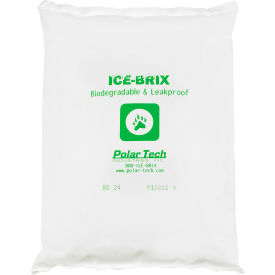 Biodegradable Cold Packs, 24 oz., 8"L x 6"W x 1-1/4"H, White, 24/Pack