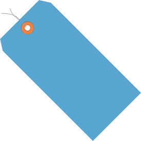 Shipping Tag, Pre-Wired, #3, 3-3/4"L x 1-7/8"W, Dark Blue, 1000/Pack