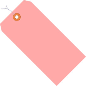 Shipping Tag, Pre-Wired, #2, Pink, 1000/Pack