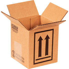 Haz Mat Boxes For 1 Quart Container, 4-7/16"L x 4-7/16"W x 5"H, Kraft, 25/Pack