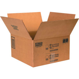 Haz Mat Boxes For Four 1 Gallon Paint Cans, 17"L x 17"W x 9-5/16"H, Kraft, 10/Pack