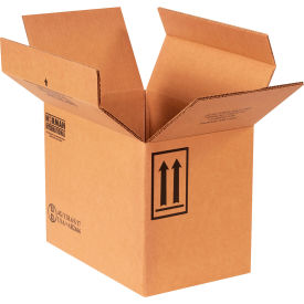 F-Style Haz Mat Boxes For Four 1 Gal Container, 13-3/4"Lx9"Wx10-3/8"H, Kraft
