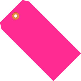 Shipping Tag, #5, 4-3/4"L x 2-3/8"W, Fluorescent Pink, 1000/Pack