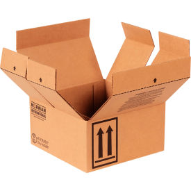 Haz Mat Boxes For Four 1 Quart Containers, 9-7/16"Lx9-7/16"Wx5"H, Kraft, 25/Pack