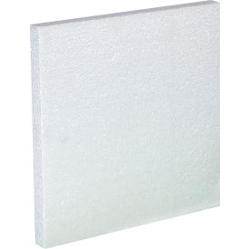 Haz Mat Foam Inserts For Four 1 Gallon Plastic Jugs, 12"Lx12"Wx1"H, White, 48PK
