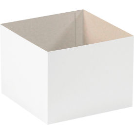 Deluxe Gift Box Bottoms, 8"L x 8"W x 6"H, White, 50/Pack