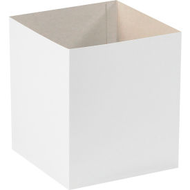 Deluxe Gift Box Bottoms, 8"L x 8"W x 9"H, White, 50/Pack