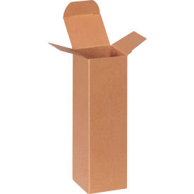 Reverse Tuck Folding Cartons, 2"L x 2"W x 7"H, Kraft, 500/Pack