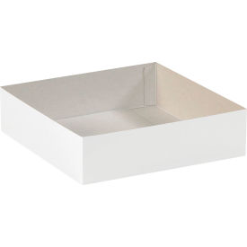 Deluxe Gift Box Bottoms, 19"L x 12"W x 3"H, White, 50/Pack