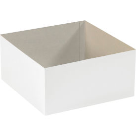 Deluxe Gift Box Bottoms, 19"L x 12"W x 6"H, White, 50/Pack