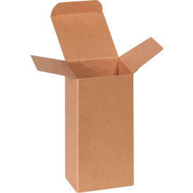 Reverse Tuck Folding Cartons, 3"L x 3"W x 6"H, Kraft, 250/Pack