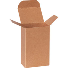 Reverse Tuck Folding Cartons, 2-1/2"L x 1-3/4"W x 4"H, Kraft, 500/Pack