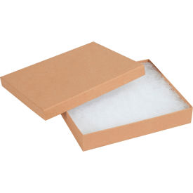 Jewelry Boxes, 6"L x 5"W x 1"H, Kraft, 50/Pack