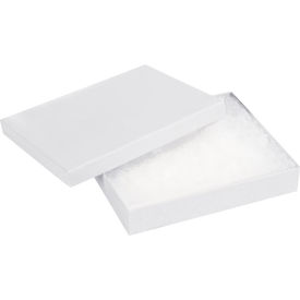 Jewelry Boxes, 6"L x 5"W x 1"H, White, 50/Pack
