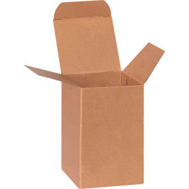 Reverse Tuck Folding Cartons, 2-1/2"L x 2-1/2"W x 4"H, Kraft, 500/Pack