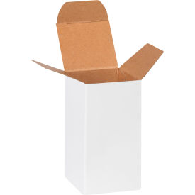 Reverse Tuck Folding Cartons, 2"L x 2"W x 4"H, White, 1000/Pack