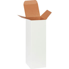 Reverse Tuck Folding Cartons, 3"L x 3"W x 10"H, White, 250/Pack