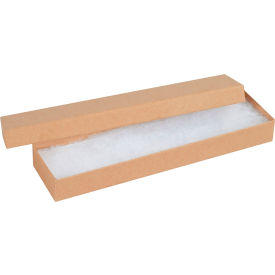 Jewelry Boxes, 8"L x 2"W x 7/8"H, Kraft, 100/Pack