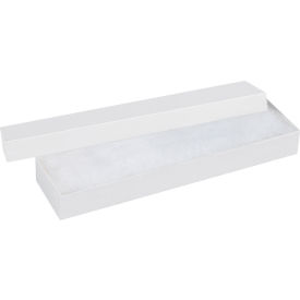 Jewelry Boxes, 8"L x 2"W x 7/8"H, White, 100/Pack