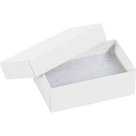 Jewelry Boxes, 2-1/2"L x 1-1/2"W x 7/8"H, White, 100/Pack