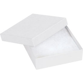 Jewelry Boxes, 3-1/2"L x 3-1/2"W x 1"H, White, 100/Pack