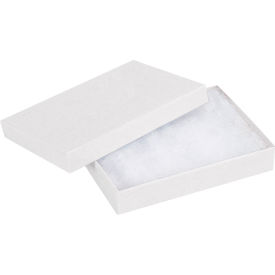 Jewelry Boxes, 5-1/4"L x 3-3/4"W x 7/8"H, White, 100/Pack