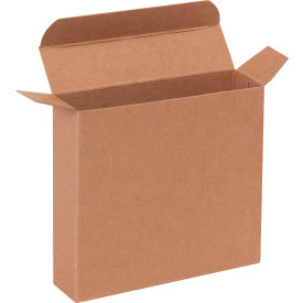 Reverse Tuck Folding Cartons, 4-13/16"L x 1-1/4"W x 4-13/16"H, Kraft, 250/Pack