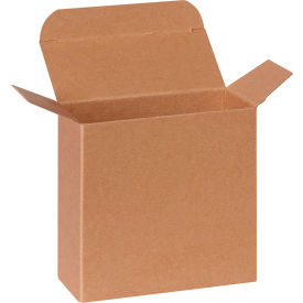 Reverse Tuck Folding Cartons, 4-1/2"L x 1-7/8"W x 4-1/2"H, Kraft, 250/Pack