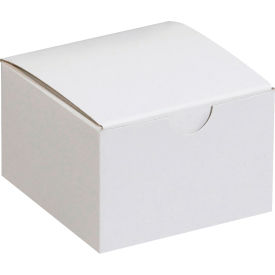 Gift Boxes, 3"L x 3"W x 2"H, White, 100/Pack