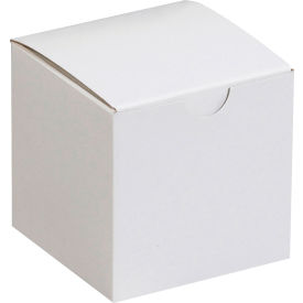 Gift Boxes, 3"L x 3"W x 3"H, White, 100/Pack
