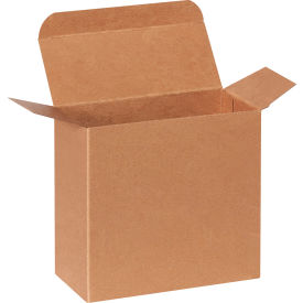 Reverse Tuck Folding Cartons, 5-1/4"L x 2-1/4"W x 5-1/4"H, Kraft, 250/Pack