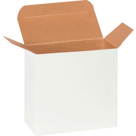 Reverse Tuck Folding Cartons, 5-5/8"L x 2-1/2"W x 5-5/8"H, White, 250/Pack