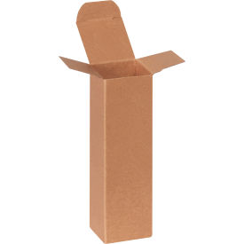 Reverse Tuck Folding Cartons, 1-3/4"L x 1-3/4"W x 6"H, Kraft, 500/Pack
