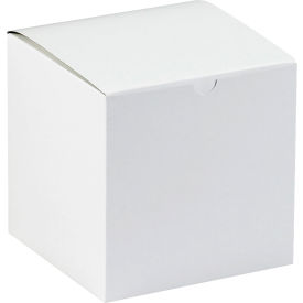 Gift Boxes, 6"L x 6"W x 6"H, White, 100/Pack