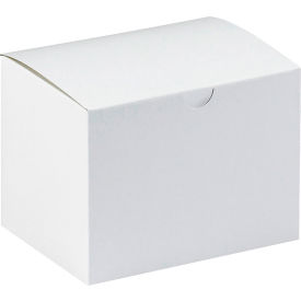 Gift Boxes, 6"L x 4-1/2"W x 4-1/2"H, White, 100/Pack