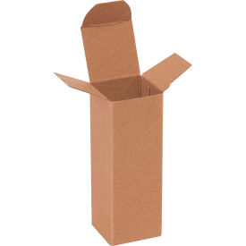 Reverse Tuck Folding Cartons, 1-1/2"L x 1-1/2"W x 4"H, Kraft, 1000/Pack
