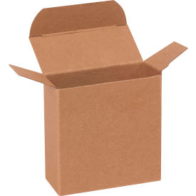 Reverse Tuck Folding Cartons, 3"L x 1-5/16"W x 3"H, Kraft, 1000/Pack