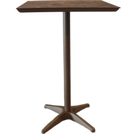 Sunset 28" Square Bar Height Table, Lava Table Top w/ Fusion Bronze Base